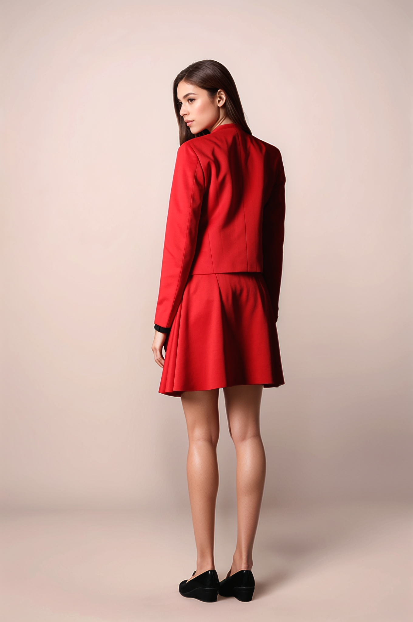 Red Circular Skirt
