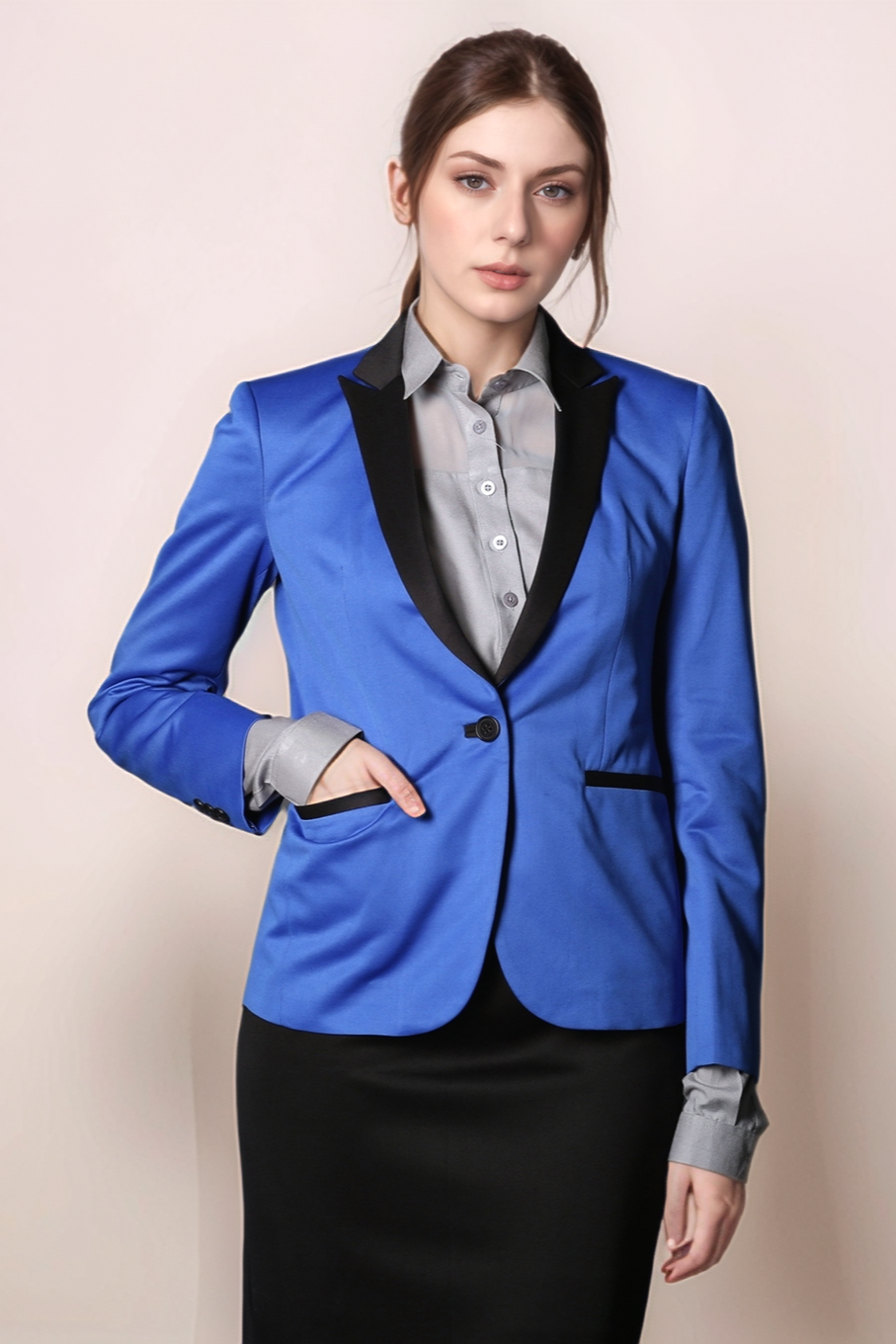 Blue Tuxedo Coat