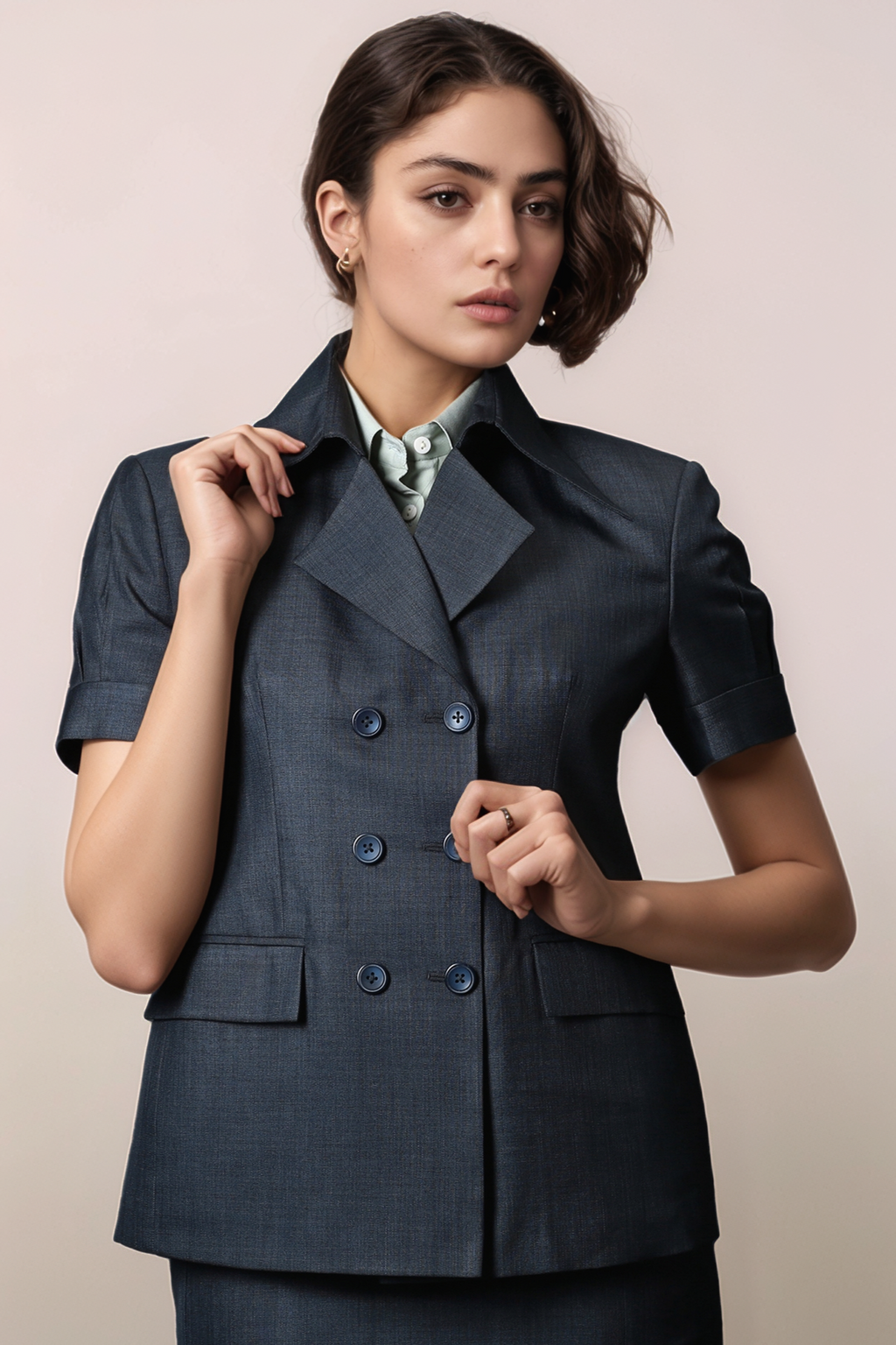 Dark Grey Double Breasted Coat