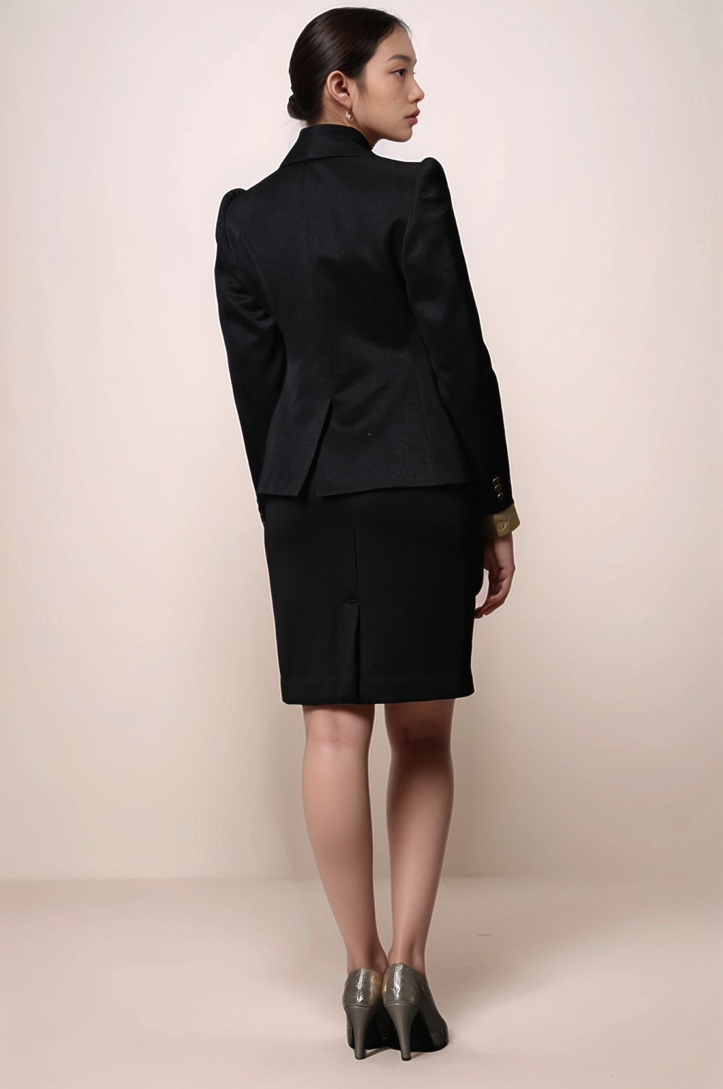 Black Shawl Collar Coat