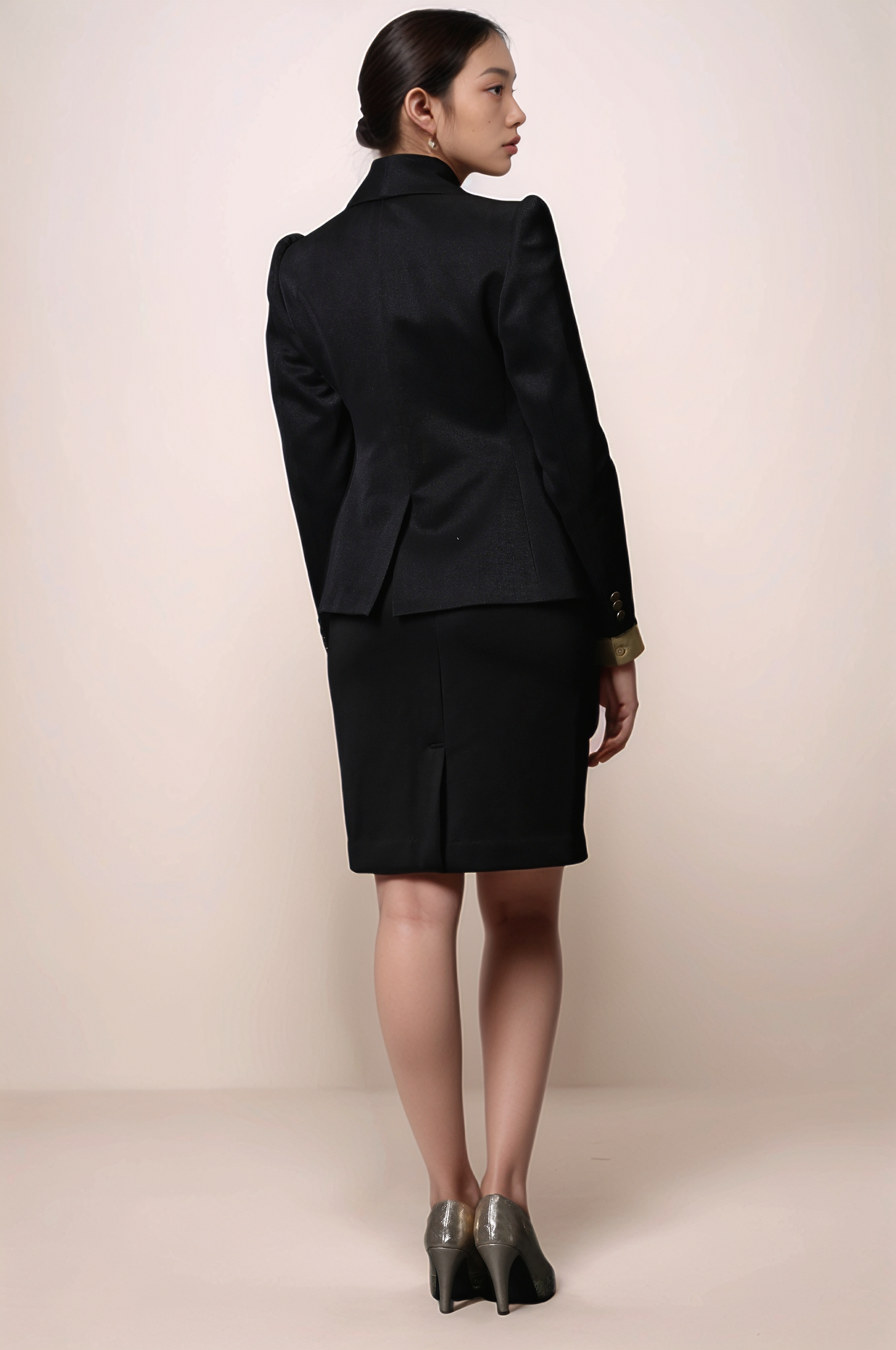 Black Shawl Collar Coat