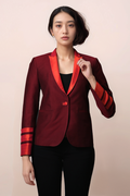 Maroon Single Breasted Coat
