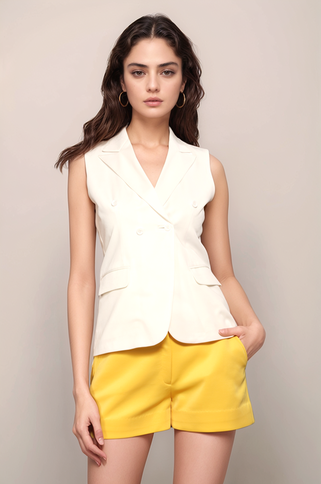 Yellow Classy Shorts