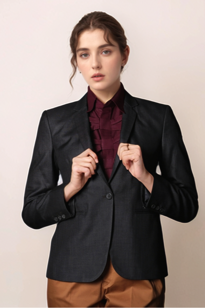 Black Single Breasted Coat