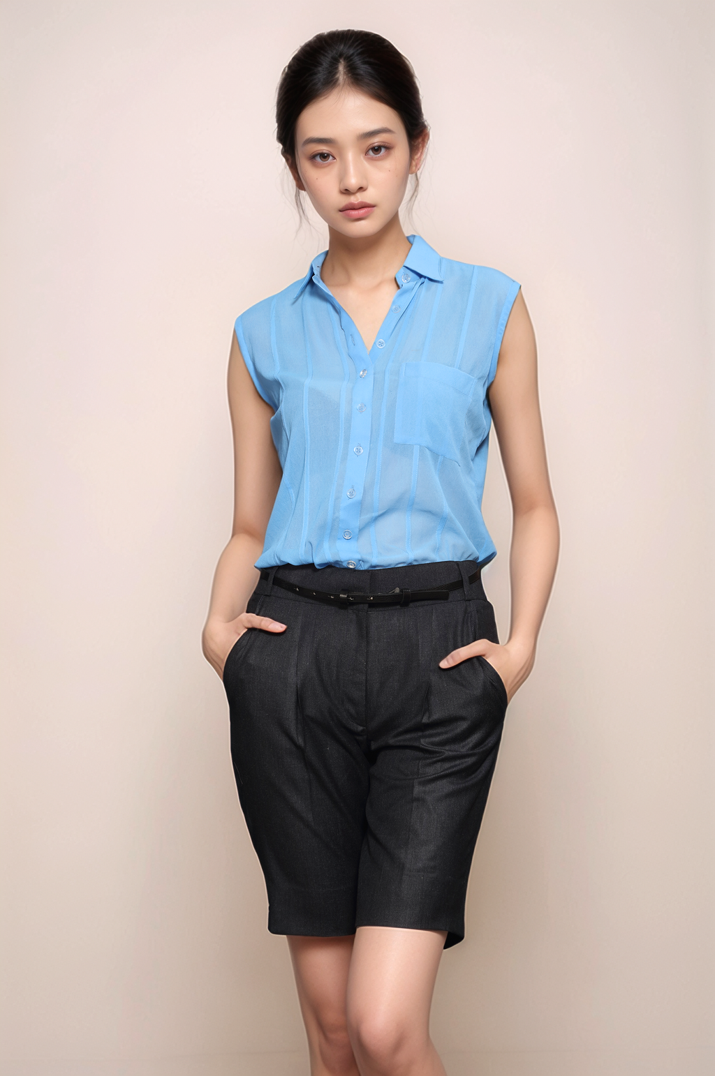 Grey formal Long Shorts