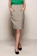 Grey Cotton Skirt