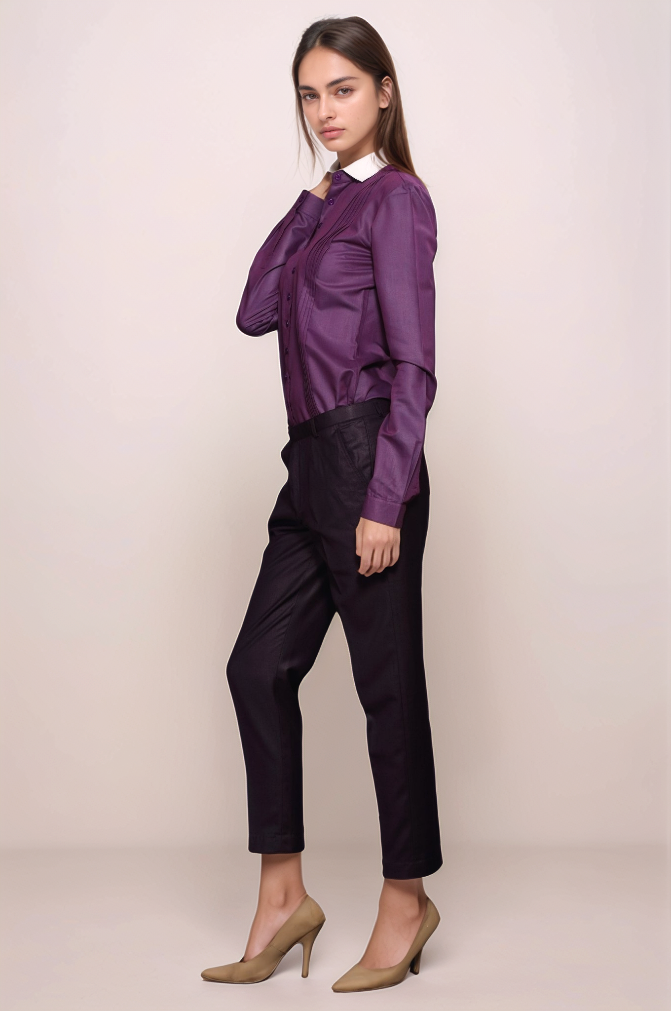 Deep Purple Slim Fit Trouser