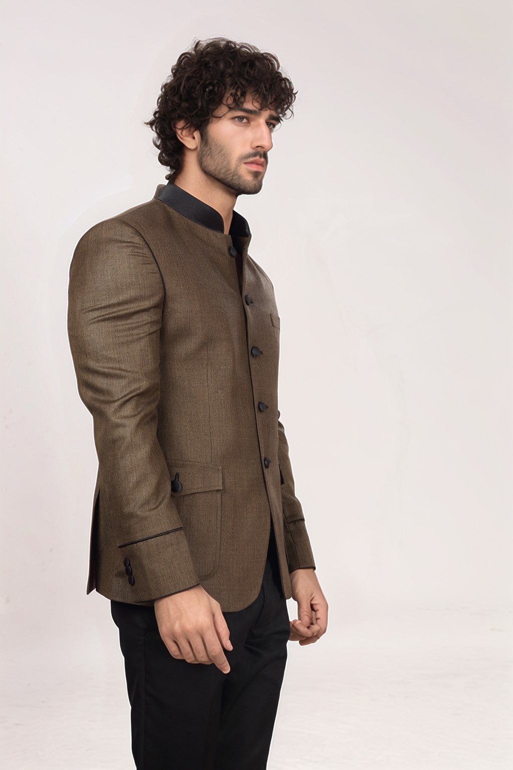 Brown Jodhpuri Blazer