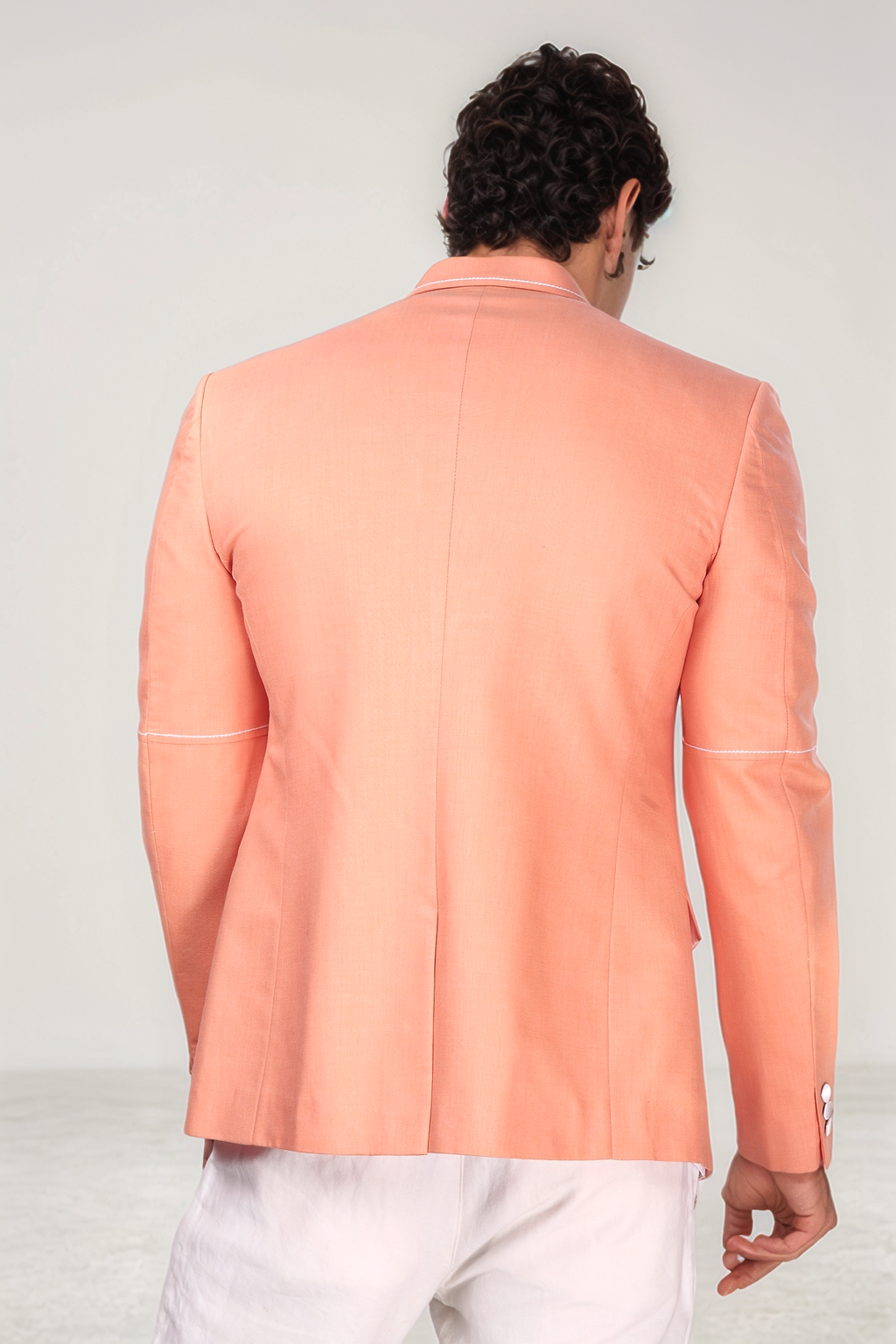 Peach Single Breasted Blazer