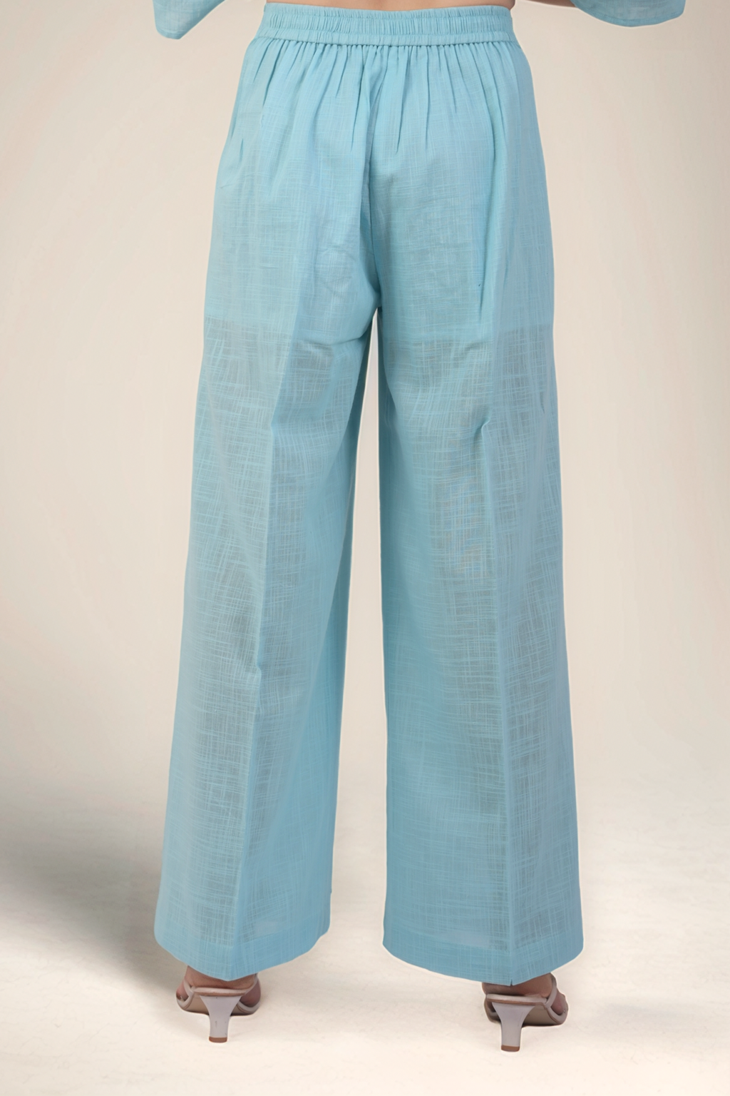 Powder Blue Batwing Sleeve Shirt  Co-ord suit