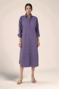 Dusty Purple Cotton Dress