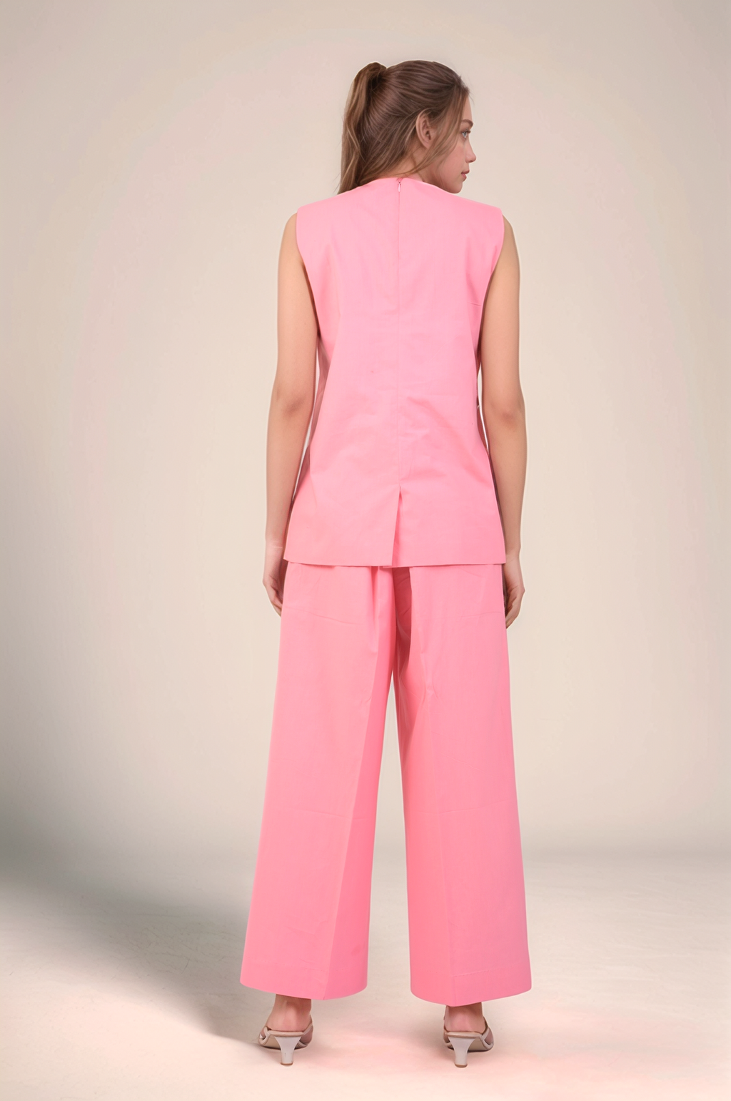 Pink Cotton Blazer