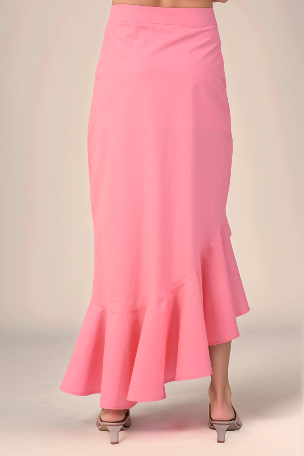 Pink V-Neck Crop Cotton Co-ord suit