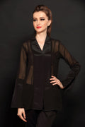 Black Panel Shirt - Dheeraj Sharma