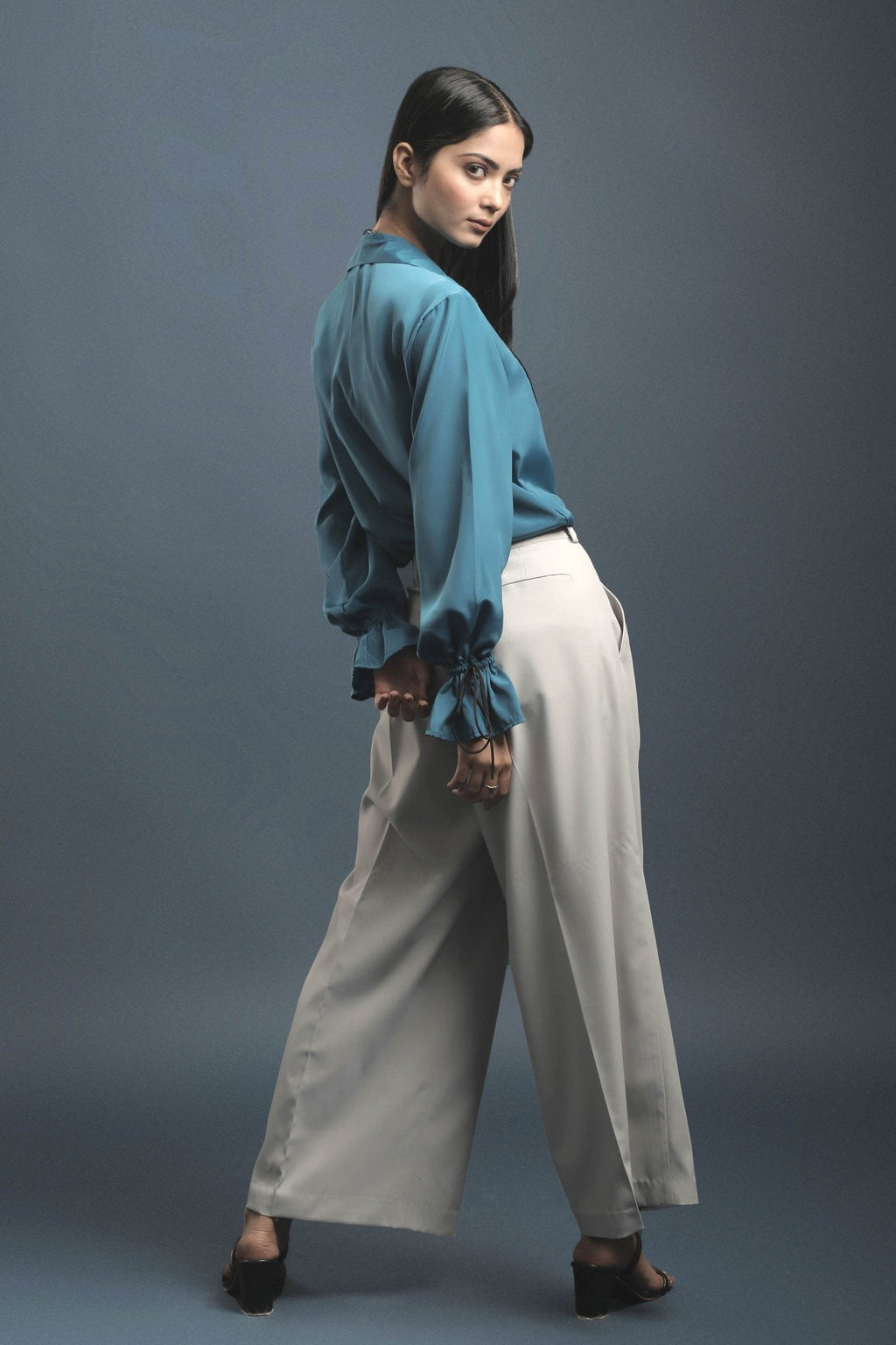 Grey Loose Pants - Dheeraj Sharma