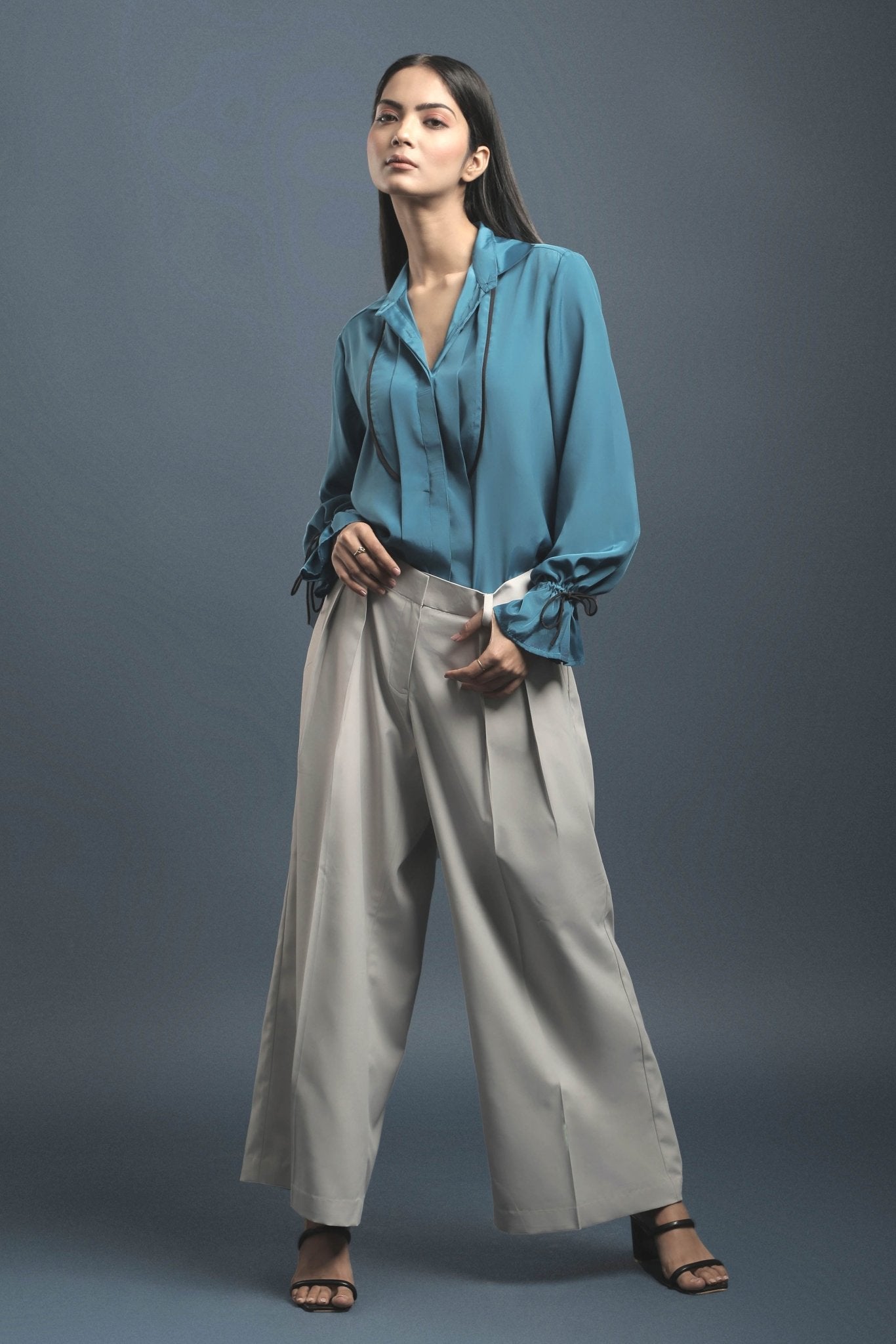 Grey Loose Pants - Dheeraj Sharma