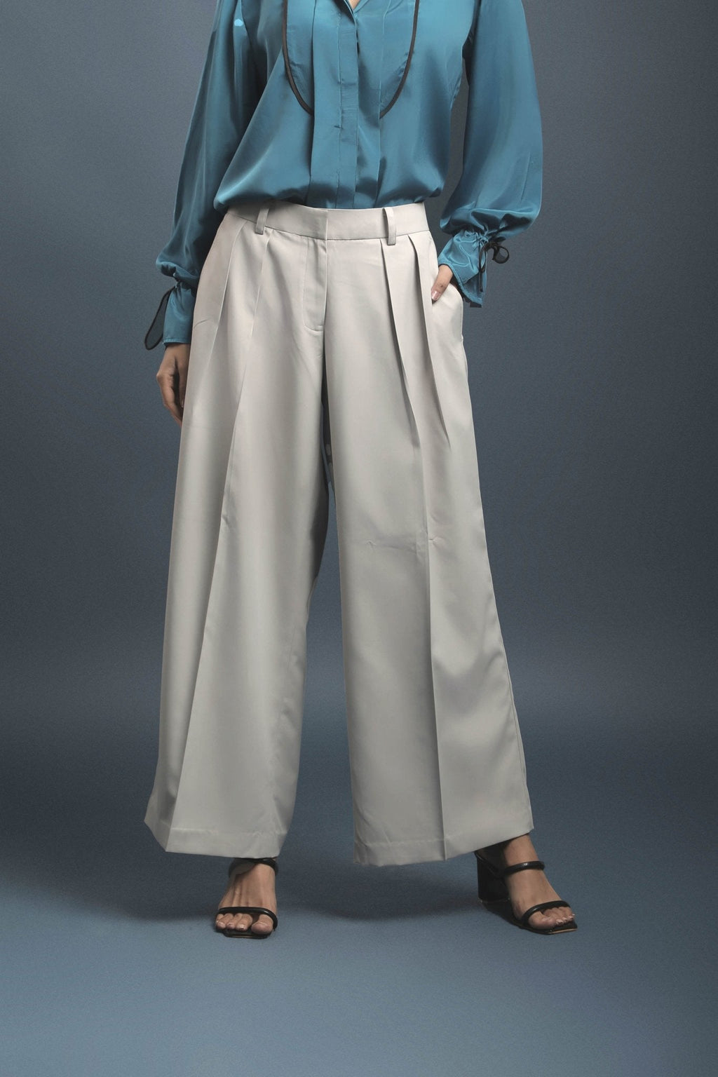 Grey Loose Pants - Dheeraj Sharma