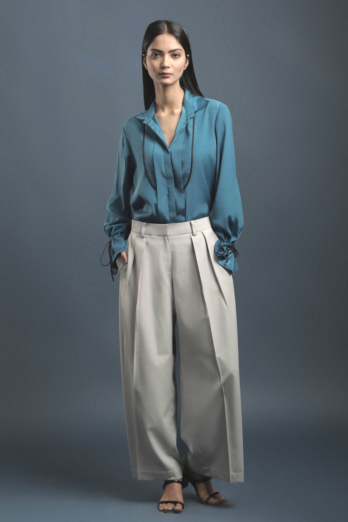 Grey Loose Pants - Dheeraj Sharma